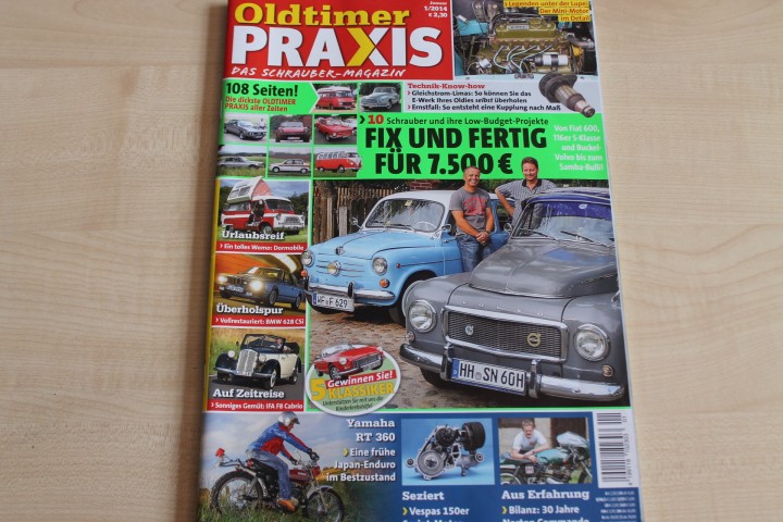 Deckblatt Oldtimer Praxis (01/2014)